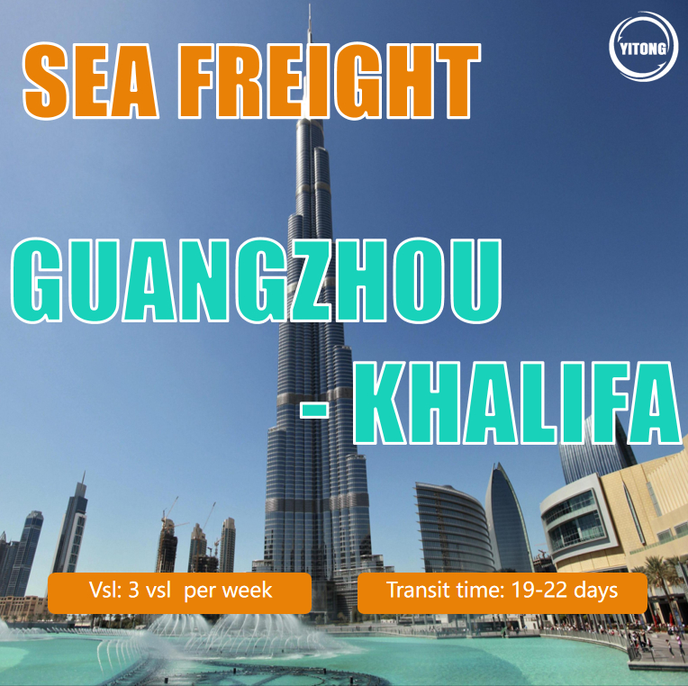Sea Freight From Guangzhou To Khalifa Port, UAE